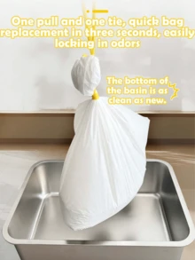 3pcs Drawstring Cat Litter Box Liner Bags, Thickened Durable Disposable Pet Waste Bags, Easy Quick Clean Leak-Proof Cat Litter Box Poop Bags, Scratch-Resistant Cat Litter Sieve Liner, Indoor Cat Pet Cleaning Supplies - Multicolor - View 4