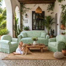 Sofa Slipcovers - Mint Green - View 7