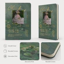 1pc (Size 14.5*21cm) Claude Retro Oil Painting Hardcover Notebook A5 Lined Journal Vintage Art Diary Notepad For Office School Holiday Gift - 6092 - View 5