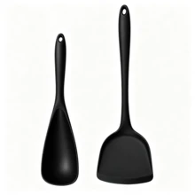 Silicone Spatula, High-Temperature Resistant Non-Stick Cookware Spatula Spoon, One-Piece Kitchen Cooking Spoon, Suitable For Frying, Stir-Frying, Egg Frying, Stirring, Serving, And Baking, Dishwasher , Ergonomic Non-Slip Handle, Meets Daily Cooking And Baking Needs, Cooking Tool, Back To School Supplies - Multicolor - View 16