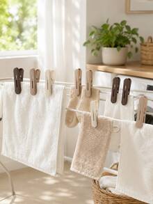 5/12/30pcs Mini Plastic Clothes Pegs, Home And Travel Use, Closet Storage Clips, Can Clip Socks, Boots, Bras, Towels, Wind-Proof Mark-Free Laundry Clips, Suitable For Socks, Towels, Baby Clothes, Fit For Bathroom, Kitchen, Office, Dorm And Back To School Season, Room Decor - Multicolor - View 4