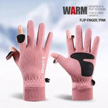 Winter Fleece Touchscreen Gloves, Unisex, Windproof, Waterproof, Warm, Non-Slip Grip, Suitable For Driving, Cycling, Commuting And Outdoor Activities - Multicolor - View 13