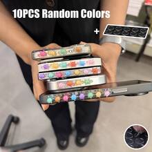 10pcs/20pcs/30pcs Colorful 3D Turtle Side Decorative Stickers Random Colors, DIY Phone Case Modification Accessories, Nail Art Decorations, Fun Handmade DIY, Free Paste Decoration Modification, Creative Handmade Gift Items For Best Friends - Multicolor - View 12
