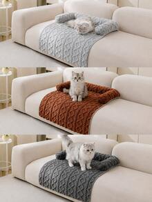 Anti-Scratch Pet Mat, New Plush Thickened Non-Slip Sofa Dog Bed, Pet Supplies - Multicolor - View 10