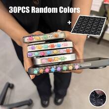 10pcs/20pcs/30pcs Colorful 3D Turtle Side Decorative Stickers Random Colors, DIY Phone Case Modification Accessories, Nail Art Decorations, Fun Handmade DIY, Free Paste Decoration Modification, Creative Handmade Gift Items For Best Friends - Multicolor - View 14