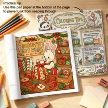 Cozy Christmas Shops Coloring Book, Cute Animal Shopkeepers Holiday Coloring Pages, 24 Pages Relaxing Winter Christmas Town Scenes, Bold Easy Lines Stress Relief Activity Book For Adults Teens, Perfect Christmas Gift For Coloring Lovers - Cozy Christmas Shop - View 10