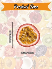 50pcs Fresh Cut Fruit PET Stickers, Waterproof Transparent Creative Cartoon Stickers, Suitable For Decorating Phones, Tablets, Luggage, Guitars, Skateboards - 1 Set - View 2