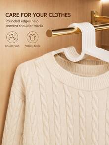 20/10/6/5pcs Non-Slip Plastic Hangers, Space-Saving, Lightweight Clothes Hangers For Home, Suitable For Shirts, Dresses, Pants, Perfect For Back To School, Dorm, Closet And Clothing Store Storage - Multicolor - View 6