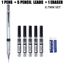 Mechanical Pencil Set, Metal Mechanical Pencil, 0.5mm/0.7mm Refillable Drafting Pencil For Students, School, Office, Writing, Drawing And Sketching - Multiple Styles - View 16