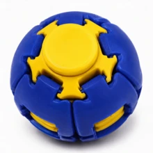 Colorful Press Rotating Fidget Puzzle Ball Portable Hand Spinner Stress Relief Toy For Adults Desk Decor Gift - Blue - View 7