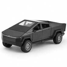 1pc 1:36 Tesla Cybertruck Beach Motorcycle Simulation Alloy Car Model, Car, Openable Doors, Fun Simulation Car Toy, Birthday Gift, Alloy Car Ornament - Multicolor - View 12
