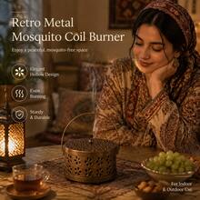 1pc Exquisite Mosquito Coil Holder With Lid, Fire-Resistant Incense Burner, Suitable For Indoor And Outdoor Home Use, Decorative Aromatherapy Burner With Ash Tray, Stable Base, Elegant Design, Suitable For Bedroom, Patio, Camping, Travel And Daily Home Decor - Multiple Styles - View 2