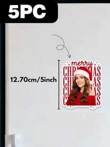 Custom Photo Christmas Refrigerator Magnet, Personalized Merry Christmas Picture Fridge Magnet, Customized Family Photo Magnet Xmas Home Decoration Holiday,Locker, Whiteboard, Kitchen Decor, Home Decoration, Party Favor, Unique Personalized Keepsake - Multicolor - View 17