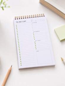 1PC TO-DO LIST Multi-Color Planner, Student Portable Stationery, For Class Notes, Office Records, Daily Schedules, Creative 4 Colors To Choose Notebook - Single Piece - View 14