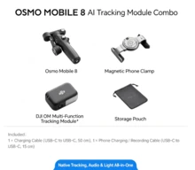 dji Osmo Mobile 8 phiên bản tiêu chuẩn Gimbal cầm tay OM8, thiết bị chống rung điện thoại, chống rung 3 trục, theo dõi 360 độ, livestream, Vlog, thiết bị tự sướng thần thánh - màu đen - Xem 10