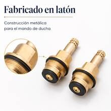 Mcmxtap Par de Cartuchos Vastagos Arboles para Regadera Moderna de Vuelta Completa, 2 Pzs,Latón - Válvula de volante G - Ver 4