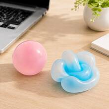 Non-Bouncing Crystal Ball, Soft And Malleable Squishy Toy, Fun Office Desk Gift And Party Favor For Adults - Multicolor - View 6