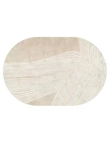 1 Buah Alas Meja Oval Warna Aprikot Muda, Kulit Sintetis, Anti Selip, Tahan Aus, Mudah Dibersihkan, Dekorasi Meja, Cocok Untuk Dapur, Ruang Tamu, Ruang Makan, dan Lainnya - MultiWarna - View 10