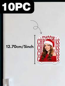 Custom Photo Christmas Refrigerator Magnet, Personalized Merry Christmas Picture Fridge Magnet, Customized Family Photo Magnet Xmas Home Decoration Holiday,Locker, Whiteboard, Kitchen Decor, Home Decoration, Party Favor, Unique Personalized Keepsake - Multicolor - View 11