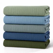 5 Packs Large Muslin Burp Cloths, Soft Baby Receiving Blanket For Boy, Girl, 23.5" X 23.5" Absorbent Milk Spit Up Rags, Newborn Essentials - Blue - 5pcs - View 12