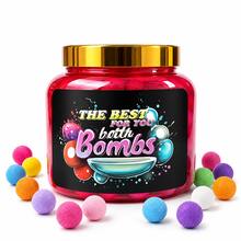 Set 150 Bom Mandi Mini, 3g per Bom, Bom Mandi Aneka Warna, Bola Mandi Kecil dalam Toples Penyimpanan, Set Waktu Mandi Multi-Warna untuk Hadiah Ulang Tahun, Natal, Hari Valentine, dan Hari Raya, Pengiriman Acak - 150 PCS - View 9