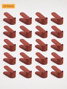 20pcs Vertical Shoe Rack Organizer, Space-Saving Shoe Storage Tray, Suitable For Closet, Shoe Cabinet Organizer, Adjustable Shoe Slot Storage Rack, Fits Sneakers, High Heels, Flats And Slippers, Stackable Shoe Storage Organizer For Home Entryway, Closet Storage And Organization - Multicolor - View 11