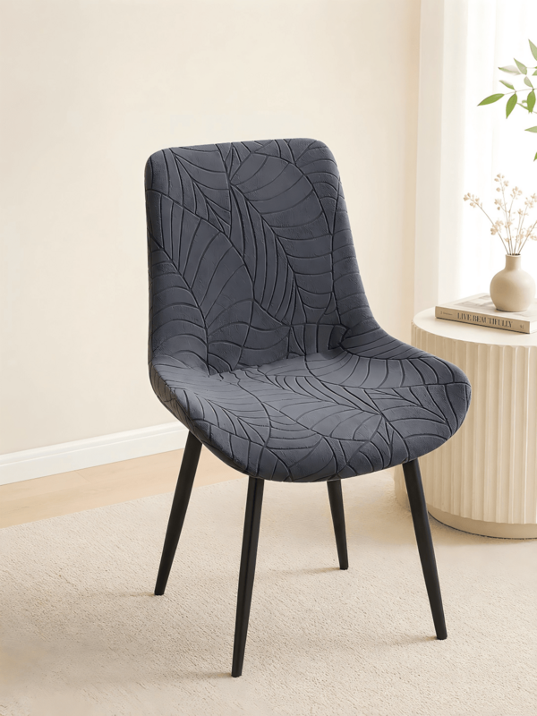 1 pièce/2 pièces Housse de chaise jacquard, style coque courte, réglable, convient pour restaurant, bar, fête, mariage et autres occasions