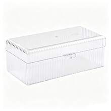 1pc Transparent 4-Compartment/Open-Compartment Tea Bag Storage Box With Lid, Multi-Functional Desktop Organizer, Cosmetics & Jewelry Storage Box, Suitable For Storing Coffee, Tea Bags, Cosmetics, Jewelry, Etc., Ideal For Dorm, Home And Office Use - Multicolor - View 9