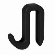 1/2pcs Minimalist Cabinet Hook, No-Drill Hanging Hook For Wooden Board Side, Mark-Free Hanging For Cloth And Towel, Removable Storage Accessory For Kitchen And Bathroom, Surface- - Hook Up - View 3