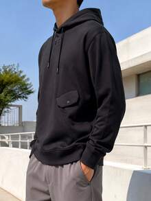 Under Armour Men's APAC M Elevated Fleece Sweatshirt Pullover Loose Fit For Fitness And Workout 1387974-001 - Black - View 1