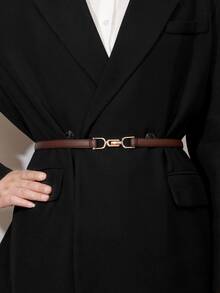 4pcs Women's Adjustable Minimalist Western Style Belts, Suitable For Daily Wear, Summer, Autumn School, Halloween And Other Occasions - Multicolor - View 5