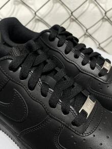 Nike Air Force 1 Low – Classic White And Black Sneakers For Men And Women - Black - View 7