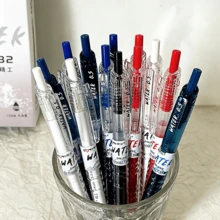 5/1pc Click Ballpoint Pens, 0.5mm, Simple Design, High Beauty Value, With Quick Drying Ink For Students To Solve Exercises And Signatures Back To School - Sets - View 9