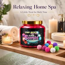 Set 150 Bom Mandi Mini, 3g per Bom, Bom Mandi Aneka Warna, Bola Mandi Kecil dalam Toples Penyimpanan, Set Waktu Mandi Multi-Warna untuk Hadiah Ulang Tahun, Natal, Hari Valentine, dan Hari Raya, Pengiriman Acak - 150 PCS - View 6