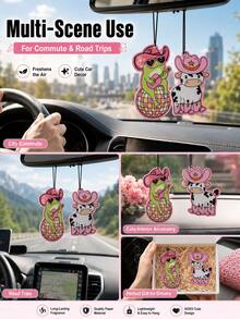 Summer Car Frog & Cow Cartoon Shaped Hanging Air Freshener - Multicolor - View 5