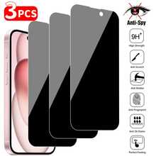 3pcs Privacy Tempered Glass Screen Protector, Anti-Peeping, Anti-Scratch, Wear-Resistant, Compatible With Phone Case, Shockproof, Explosion-Proof, Oil-Resistant And Scratch-Resistant Coating - 3Pcs - View 50