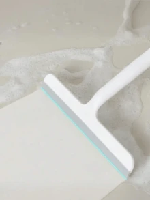 Multi-Functional Handheld Squeegee For Bathroom Doors, Windows, And Car Glass - Durable Cleaning Tool Glass Surface Cleaner Plastic/Silicone Construction Ergonomic Handle Suitable For Kitchen Bathroom Mirrors Tiles Countertops - Multicolor - View 4