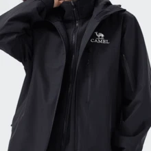CAMEL CROWN Women's 3-In-1 Waterproof Winter Jacket, Fleece Lined Outdoor Coat, Windproof Warm Hiking Shell Jacket Detachable Fleece Inner Layer - Phantom Black - View 5
