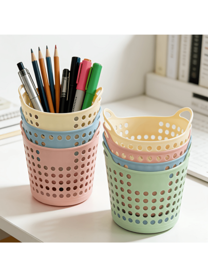Mini Desktop Storage Basket/Plastic Storage Box/Miscellaneous Box, Home Use, Suitable For Desktop, Desk, Office, For Organizing, Shelf Storage Basket
