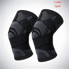 1pc High Elasticity Compression Knee Support, Breathable Anti-Slip Knee Pad, Unisex, Essential For Sports, Joint Support Knee Sleeve, Suitable For Gym, Weightlifting, Hiking, Climbing, Outdoor Sports, Home Daily Use And Travel - Black - View 21
