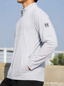 Under Armour Men's Sports Jacket Drive Pro FZ-GRY Jacket/Outerwear Knit Daily Running Sports 6005669-014 - White - View 2