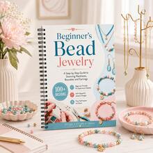Beginner Beaded Jewelry Making Coil Book, Handmade DIY Necklace, Earrings, Bracelet Tutorial Manual, 100+ Beaded Jewelry Design Patterns Reference Book, Zero-Based Jewelry Weaving Learning Notebook, Creative Making Guide For Handmade Enthusiasts - Style 1 - View 5