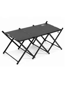 CAMEL CROWN Outdoor Camping Equipment, Multifunctional Thickened Lightweight Portable Folding Tactical Table, Transformable Expandable Table Frame - Moonlight Black - View 4