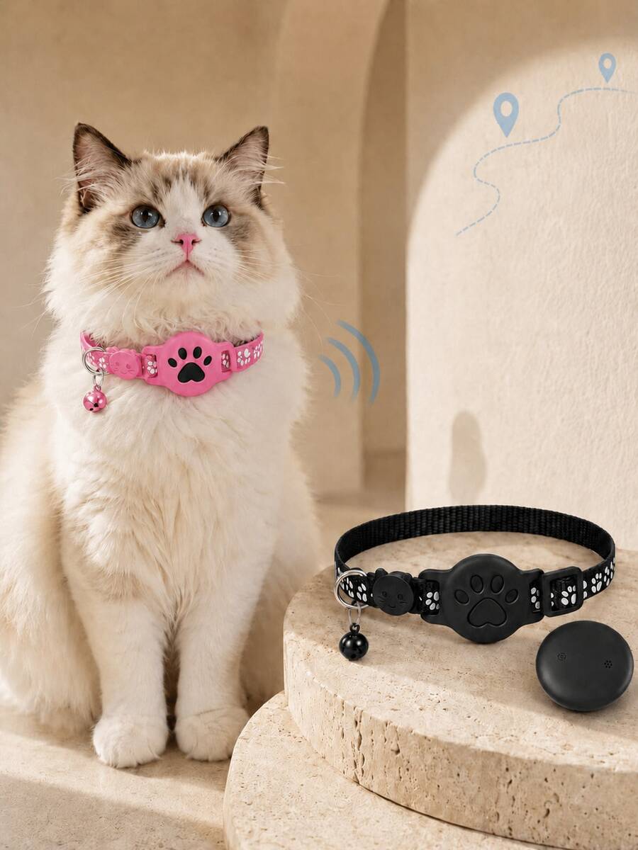 Cat GPS Tracking Collar, Compatible With IOS And Android, Waterproof Electronic Pet Tracker - Multicolor - View 1