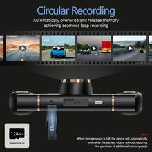 4‑Channel Panoramic 1080P Car Dashcam, 4‑Screen Simultaneous Display, HD Night Vision, WDR Technology, Built‑In G‑Sensor, Loop Recording, 24‑Hour Parking Monitoring Auto Accessory, For Driving & Road Trip Travel Use - A - View 7