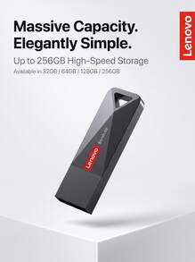 Lenovo E101 高速 USB 隨身碟 全金屬迷你 USB 碟 免驅動隨插即用 32G/64G/128G 可選 適用於汽車、學習、商務與一般用途 - 查看 6