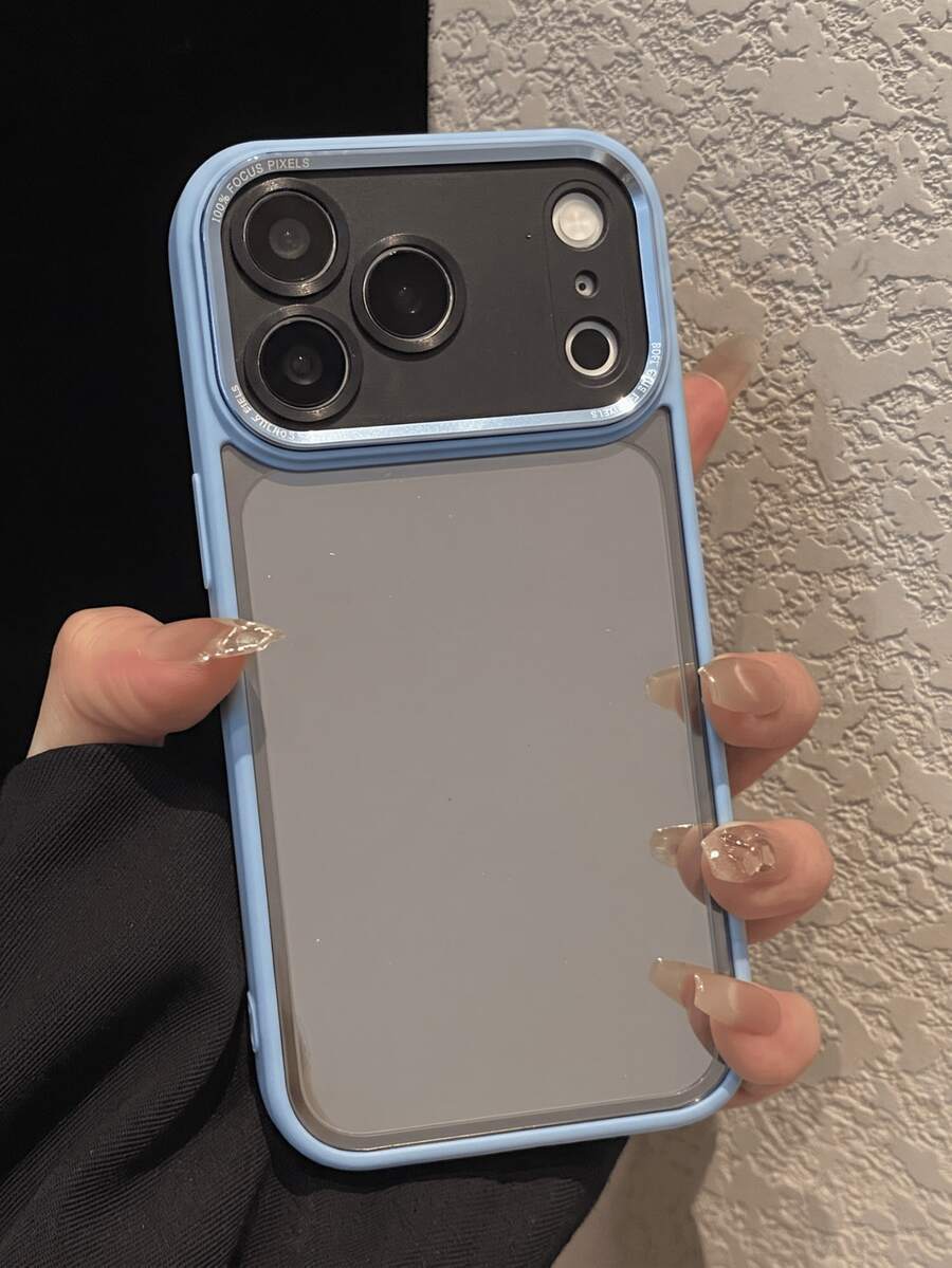 Luxury Metal Camera Case Compatible With IPhone 18 18Pro Max 17 ProMax 17Pro 17Air 16 15 14 13 12 Pro Max 11 Matte Transparent Letters Lens Protection Cover Compatible With Iphone 15ProMax