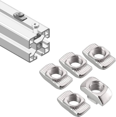 50 Porca Martelo (porca T) M5 - Canal 8mm 3030 4040