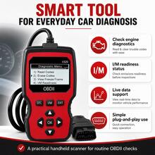 2026 New OBD2 Scanner - Handheld Car Diagnostic Tool, Supports Reading/Clearing Codes, Real-Time Data Stream, Engine Light Check, Battery Test, Etc., Suitable For Vehicle Diagnostics, Vehicle Diagnostic Tool, User-Friendly Interface, Durable Construction, Battery-Free - one-size - View 1