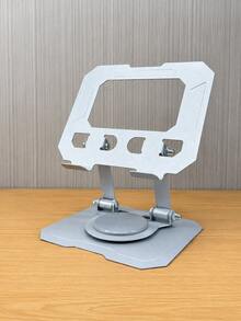Tablet And Smartphone Desktop Stand With 360° Rotating Base, Hollow Design And Wide Stable Base; Provides Secure Grip, Suitable For Various Tablets And Phones, Features Multi-Functional Installation And Multi-Angle Adjustability - Multicolor - View 14